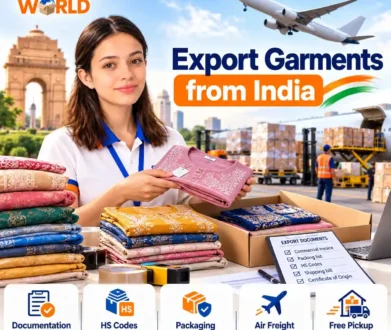 7 Steps to Export Clothes & Garments from India Commercially – Documentation, HS Codes & Air Freight Guide